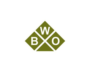 BWO logo tasarım vektör şablonu. BWO