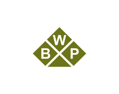 BWP logo tasarım vektör şablonu. BWP