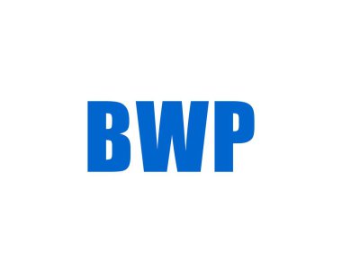 BWP logo tasarım vektör şablonu. BWP