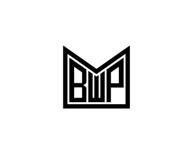 BWP logo tasarım vektör şablonu. BWP