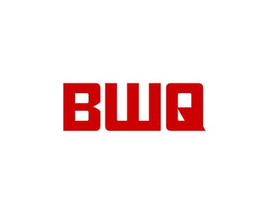 BWQ Logo tasarım vektör şablonu. BWQ