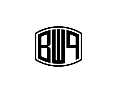 BWQ Logo tasarım vektör şablonu. BWQ