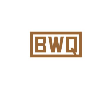 BWQ Logo tasarım vektör şablonu. BWQ