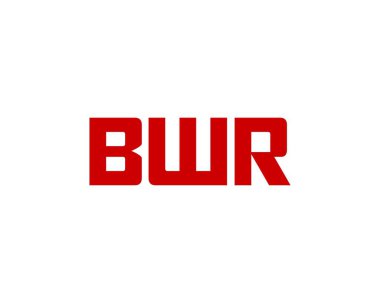 BWR logo tasarım vektör şablonu. BWR