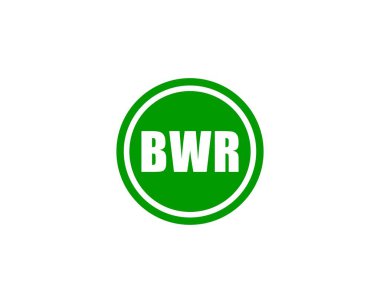 BWR logo tasarım vektör şablonu. BWR