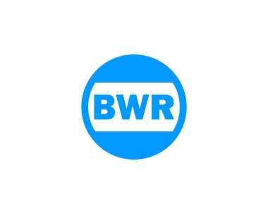 BWR logo tasarım vektör şablonu. BWR
