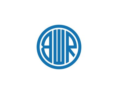 BWR logo tasarım vektör şablonu. BWR