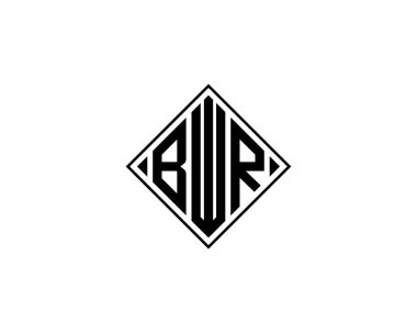 BWR logo tasarım vektör şablonu. BWR