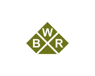BWR logo tasarım vektör şablonu. BWR