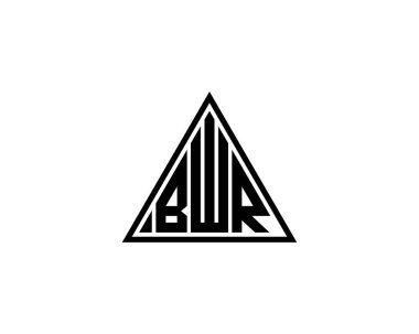 BWR logo tasarım vektör şablonu. BWR