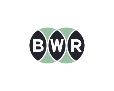 BWR logo tasarım vektör şablonu. BWR