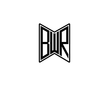 BWR logo tasarım vektör şablonu. BWR