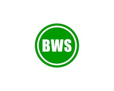 BWS logo tasarım vektör şablonu. BWS