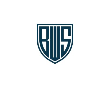 BWS logo tasarım vektör şablonu. BWS