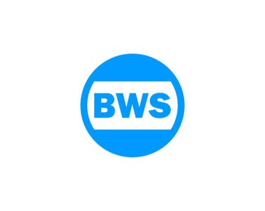 BWS logo tasarım vektör şablonu. BWS
