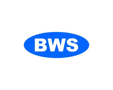 BWS logo tasarım vektör şablonu. BWS