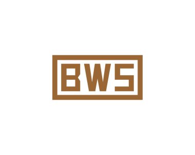 BWS logo tasarım vektör şablonu. BWS