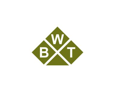 BWT Logo tasarım vektör şablonu. BWT