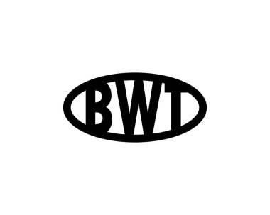 BWT Logo tasarım vektör şablonu. BWT