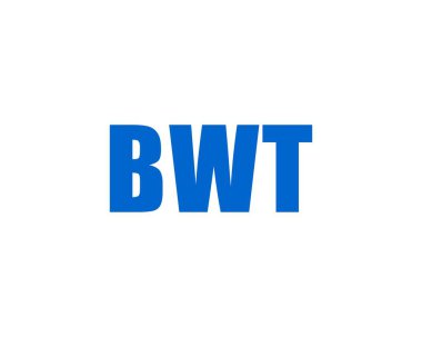 BWT Logo tasarım vektör şablonu. BWT