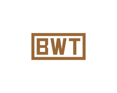 BWT Logo tasarım vektör şablonu. BWT
