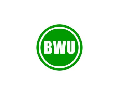 BWU logo tasarım vektör şablonu. BWU