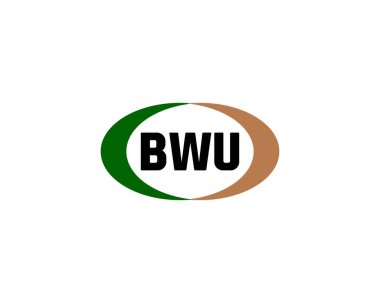 BWU logo tasarım vektör şablonu. BWU