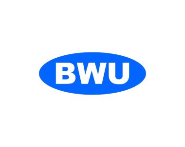 BWU logo tasarım vektör şablonu. BWU