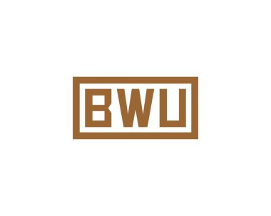 BWU logo tasarım vektör şablonu. BWU