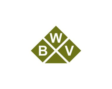 BWV Logo tasarım vektör şablonu. BWV