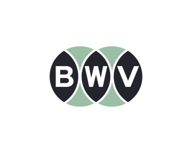 BWV Logo tasarım vektör şablonu. BWV