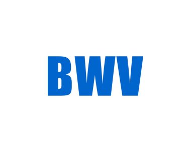 BWV Logo tasarım vektör şablonu. BWV