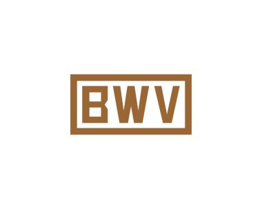 BWV Logo tasarım vektör şablonu. BWV