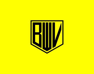 BWV Logo tasarım vektör şablonu. BWV