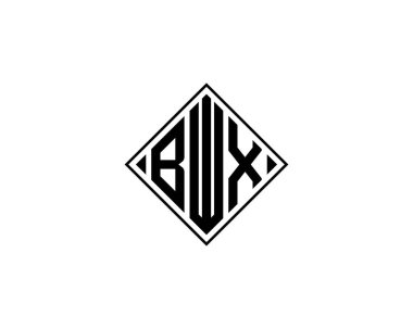 BWX logo tasarım vektör şablonu. BWX
