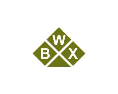 BWX logo tasarım vektör şablonu. BWX