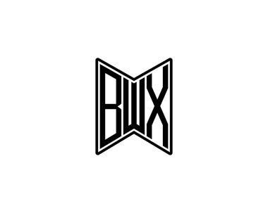 BWX logo tasarım vektör şablonu. BWX