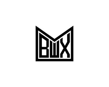 BWX logo tasarım vektör şablonu. BWX