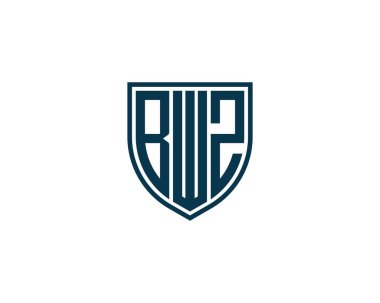 BWZ logo tasarım vektör şablonu. BWZ