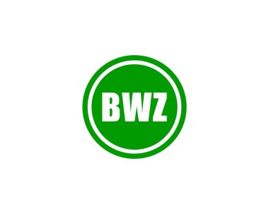BWZ logo tasarım vektör şablonu. BWZ