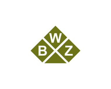 BWZ logo tasarım vektör şablonu. BWZ