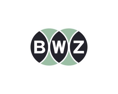 BWZ logo tasarım vektör şablonu. BWZ