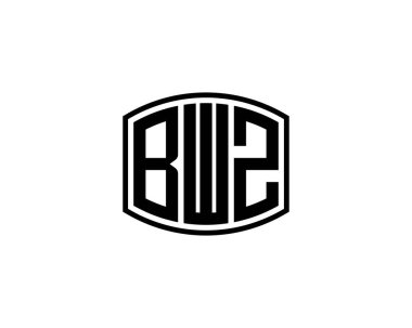 BWZ logo tasarım vektör şablonu. BWZ