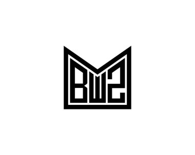 BWZ logo tasarım vektör şablonu. BWZ
