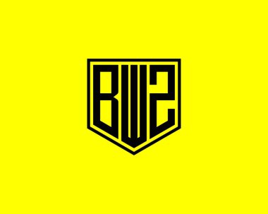 BWZ logo tasarım vektör şablonu. BWZ