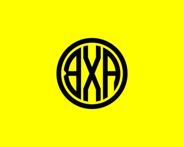 BXA logo tasarım vektör şablonu. BXA