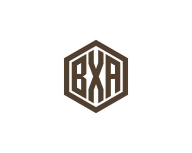 BXA logo tasarım vektör şablonu. BXA