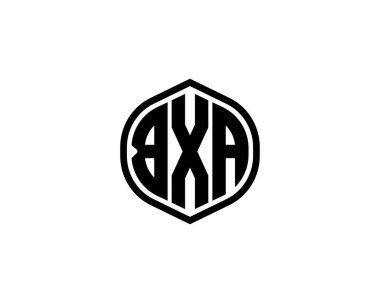 BXA logo tasarım vektör şablonu. BXA