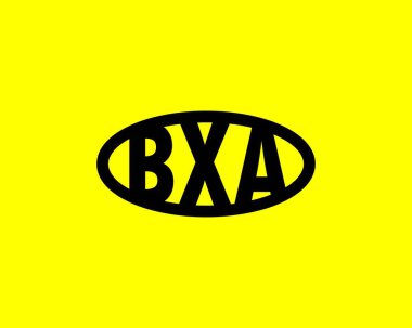 BXA logo tasarım vektör şablonu. BXA