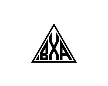 BXA logo tasarım vektör şablonu. BXA